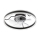 LED Dimbare plafondlamp met ventilator APOLLO LED/38W/230V zwart + afstandsbediening