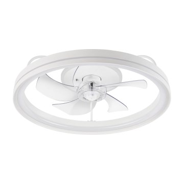 LED Dimbare plafondlamp met ventilator FARGO LED/37W/230V wit + afstandsbediening