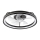 LED Dimbare plafondlamp met ventilator FARGO LED/37W/230V zwart + afstandsbediening