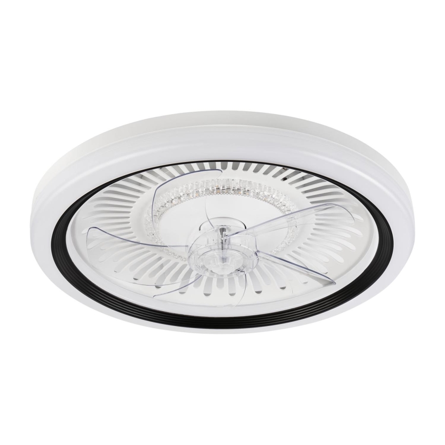 LED Dimbare plafondlamp met ventilator GEMMA LED/37W/230V wit + afstandsbediening