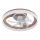 LED dimbare plafondlamp met ventilator LED/40W/230V 3000-6500K bruin/wit + afstandsbediening