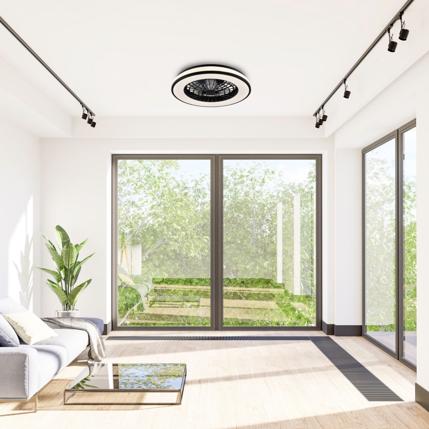 LED Dimbare plafondlamp met ventilator LED/48W/230V 3000-6500K + afstandsbediening