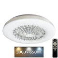 LED Dimbare plafondlamp met ventilator STAR LED/48W/230V 3000-6500K + afstandsbediening