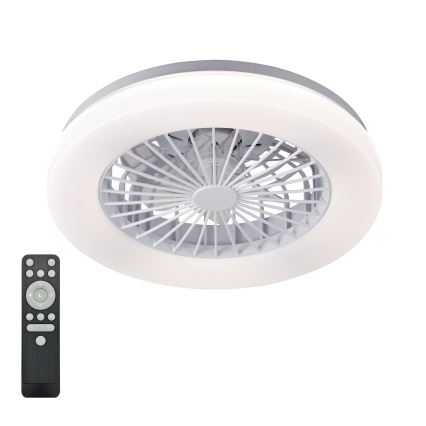 LED-dimbare plafondlamp met ventilator VENTELUX LED/24W/230V 3000/4000/6500K Ø 45 cm wit + afstandsbediening