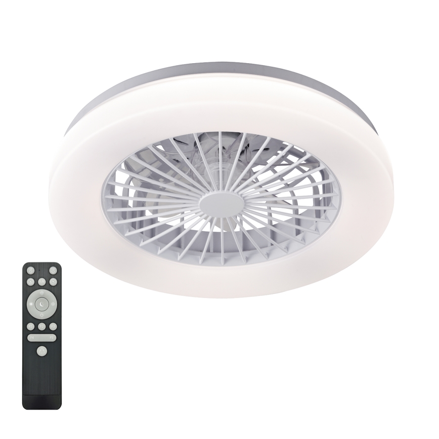 LED-dimbare plafondlamp met ventilator VENTELUX LED/24W/230V 3000/4000/6500K Ø 45 cm wit + afstandsbediening