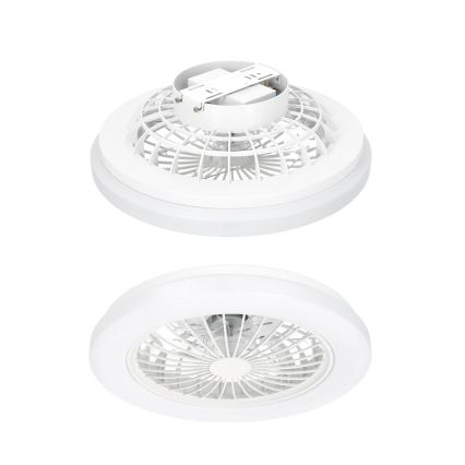 LED-dimbare plafondlamp met ventilator VENTELUX LED/24W/230V 3000/4000/6500K Ø 45 cm wit + afstandsbediening