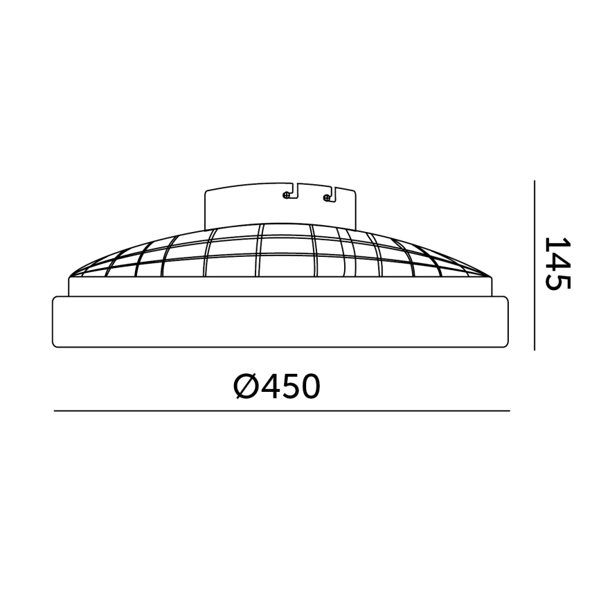 LED-dimbare plafondlamp met ventilator VENTELUX LED/24W/230V 3000/4000/6500K Ø 45 cm wit + afstandsbediening