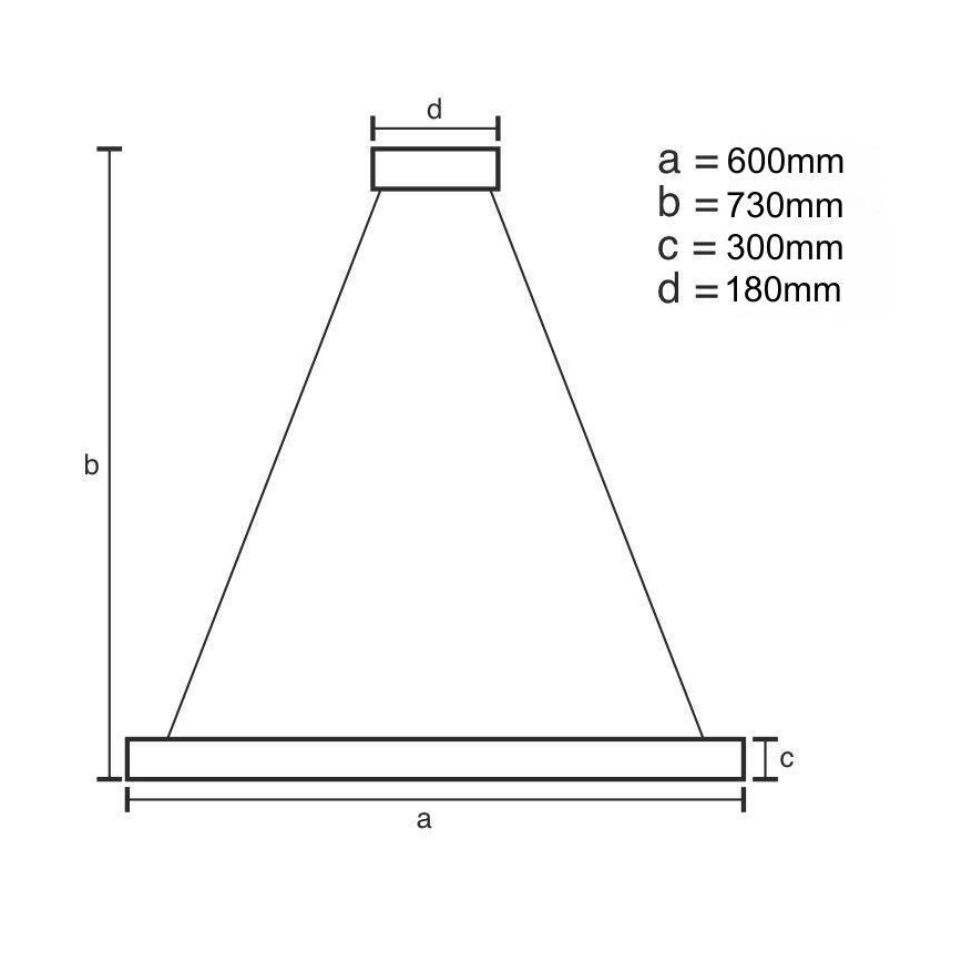LED dimbare kristallen hanglamp aan stang LED/80W/230V 3000-6500K goud + afstandsbediening