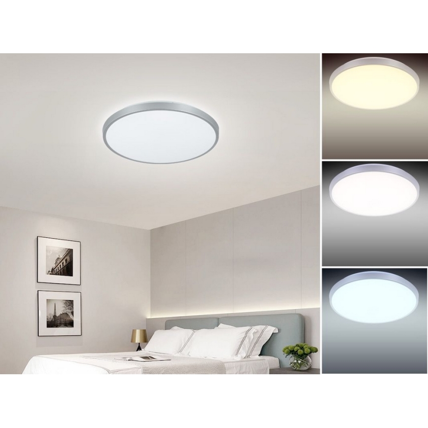 LED Dimbaar Plafondlamp OPAL LED/24W/230V + afstandsbediening
