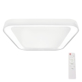 LED dimbare plafondlamp QUADRO LED/66W/230V 3000-6000K wit + afstandsbediening