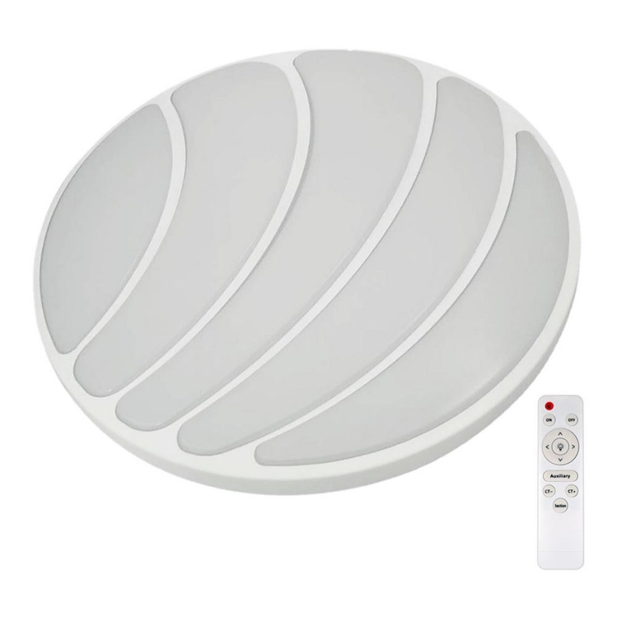 LED Dimbare plafondlamp SHELL WIT LED/40W/230V + afstandsbediening