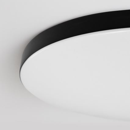 Dimbare LED-plafondlamp SIENA LED/80W/230V 3000-6000K Ø 75 cm zwart + afstandsbediening