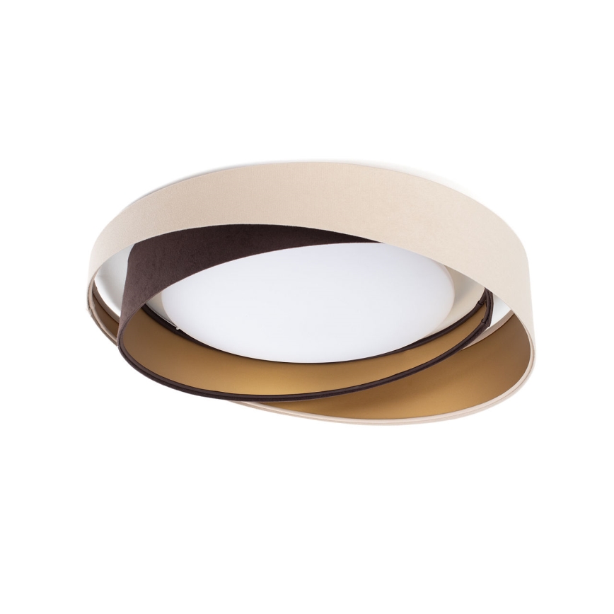 LED dimbare plafondlamp SMART GALAXY MODERN LED/24W/230V 3000-6500K Ø 55 cm beige/bruin/goud + afstandsbediening