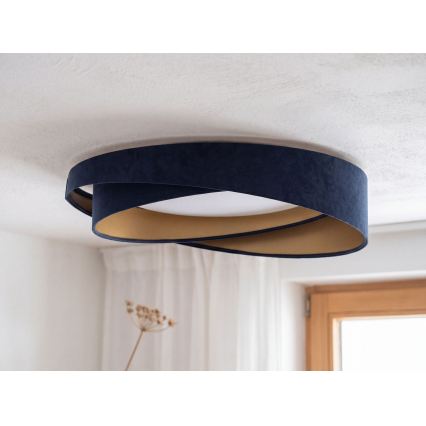 Dimbare LED-plafondlamp SMART GALAXY MODERN LED/24W/230V 3000–6500K Ø 55 cm blauw/goud + afstandsbediening
