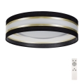 LED Dimbare plafondlamp SMART CORAL GOLD LED/24W/230V zwart/goud + afstandsbediening