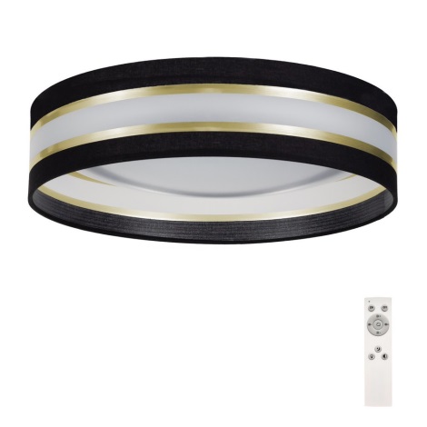 LED Dimbare plafondlamp SMART CORAL GOLD LED/24W/230V zwart/goud + afstandsbediening