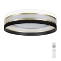 LED Dimbare plafondlamp SMART CORAL GOLD LED/24W/230V zwart/wit + afstandsbediening
