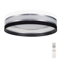 LED Dimbare plafondlamp SMART CORAL LED/24W/230V zwart/wit + afstandsbediening