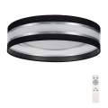 LED dimbare plafondlamp SMART CORAL LED/24W/230V zwart/zilver + afstandsbediening