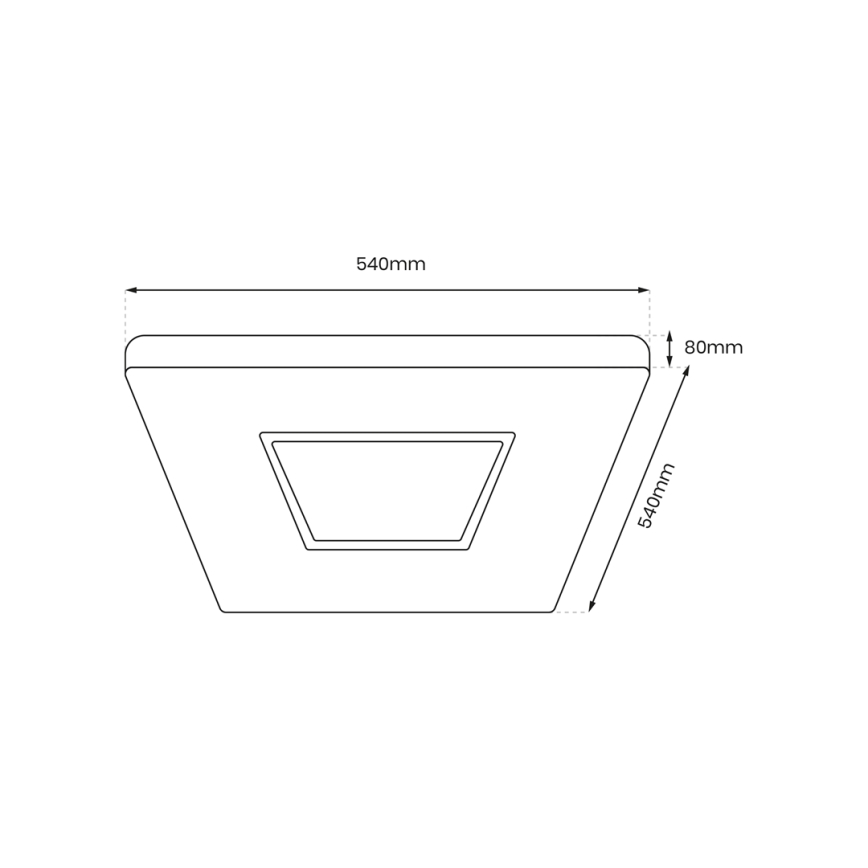 LED dimbare plafondlamp SPARKY LED/65W/230V 3000-6000K + afstandsbediening