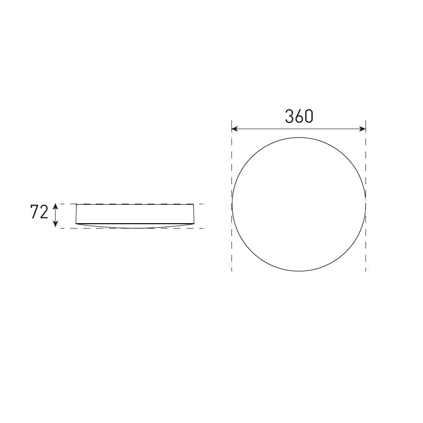 LED Dimbaar Badkamer Plafondlamp VARIO LUMO LED/13/18W/230V 3000/4000/5700K Ø 36 cm IP44 zwart