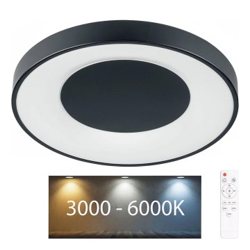 LED-dimbare plafondlamp voor de badkamer WITOLD LED/48W/230V Ø 38,5 cm 3000-6000K IP44 + afstandsbediening