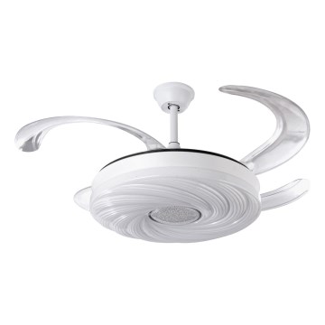 LED dimbare plafondventilator LED/60W/230V 3000-6000K diameter 50 cm wit + afstandsbediening
