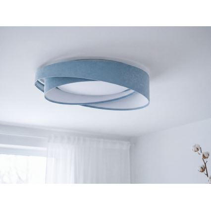 Dimbare LED-plafondlamp SMART GALAXY MODERN LED/24W/230V 3000–6500K Ø 55 cm blauw + afstandsbediening