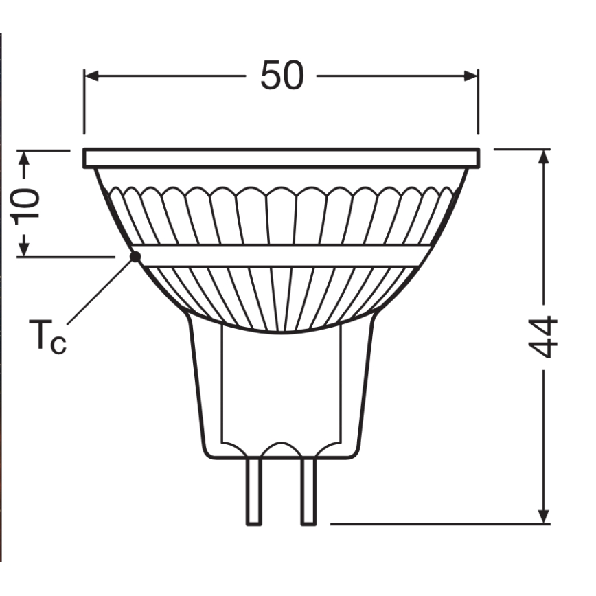 Dimbare LED-reflectorlamp MR16 GU5,3/3,4W/12V 4000K 36° CRI 90 - Ledvance