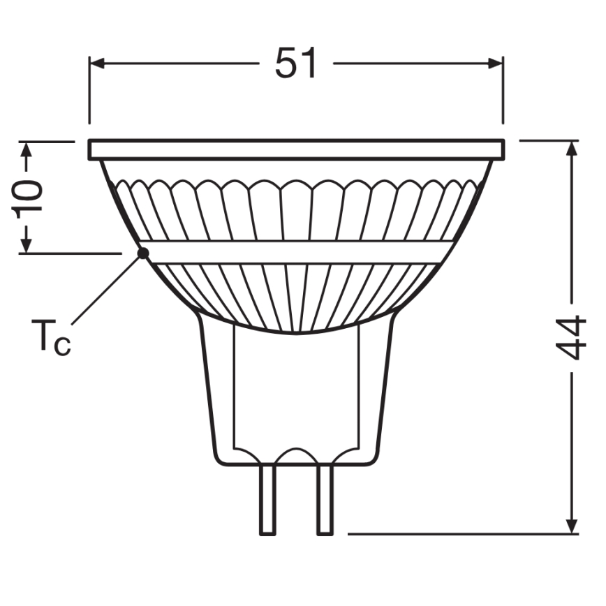 LED dimbare MR16-reflectorlamp GU5,3/5,3W/12V 3000K 36° CRI 97 - Ledvance