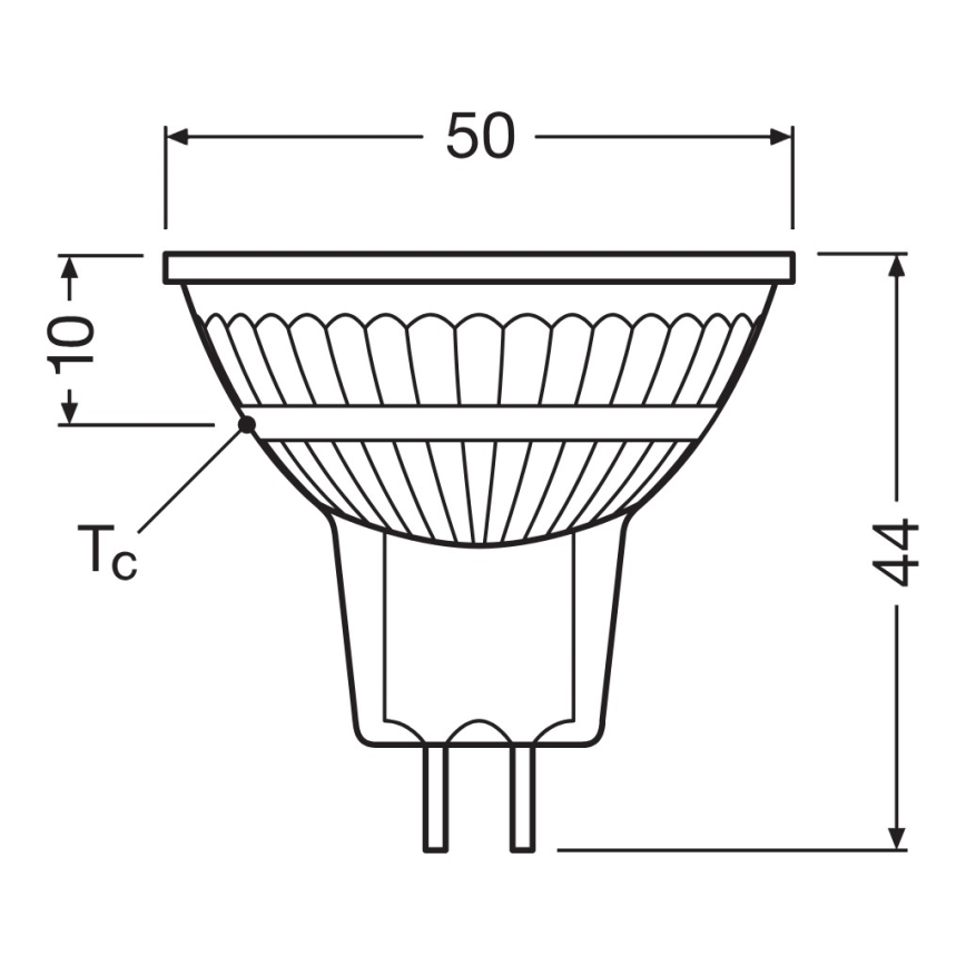 Dimbare LED-reflectorlamp MR16 GU5,3/6,6W/12V 4000K 36° CRI 97 - Ledvance