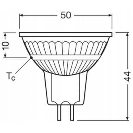 LED dimbare reflectorlamp MR16 GU5,3/6,8W/12V 4000K 36° CRI 90 - Ledvance