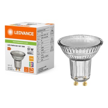 LED dimbare reflectorlamp PAR16 GU10/7W/230V 2700K 120° CRI 90 - Ledvance