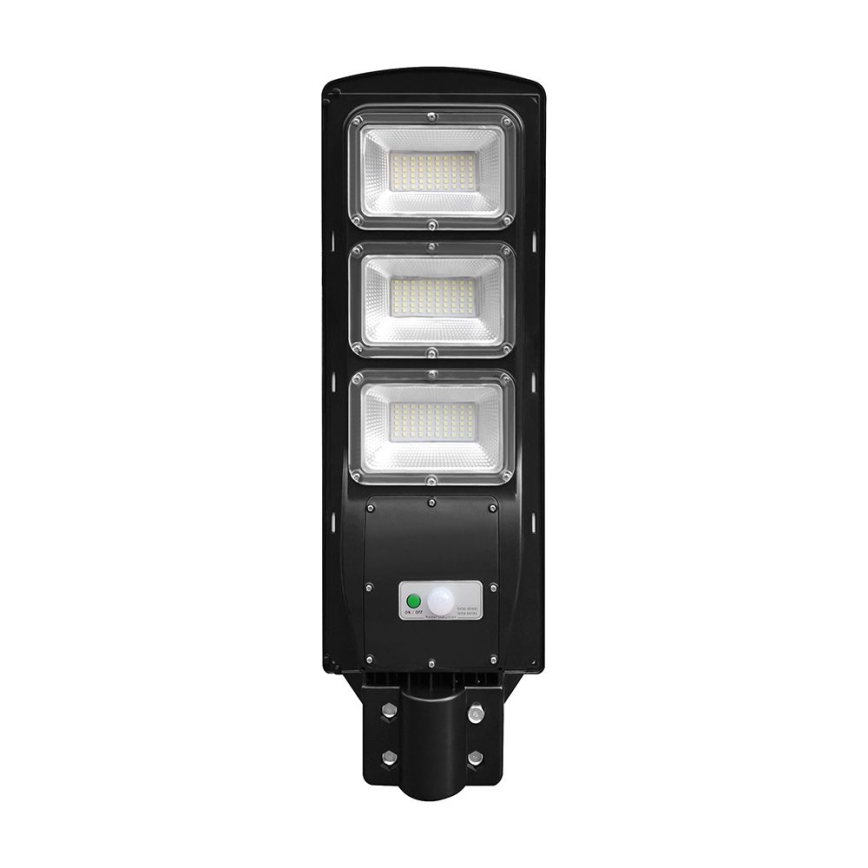 LED dimbare solar straatlamp met bewegings- en schemersensor LED/12W/3,2V 6000K IP65 10000 mAh zwart + afstandsbediening