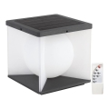 LED Dimbare Solarlamp voor aan de Muur LED/8W/3,7V IP65 3000K 5200 mAh + afstandsbediening