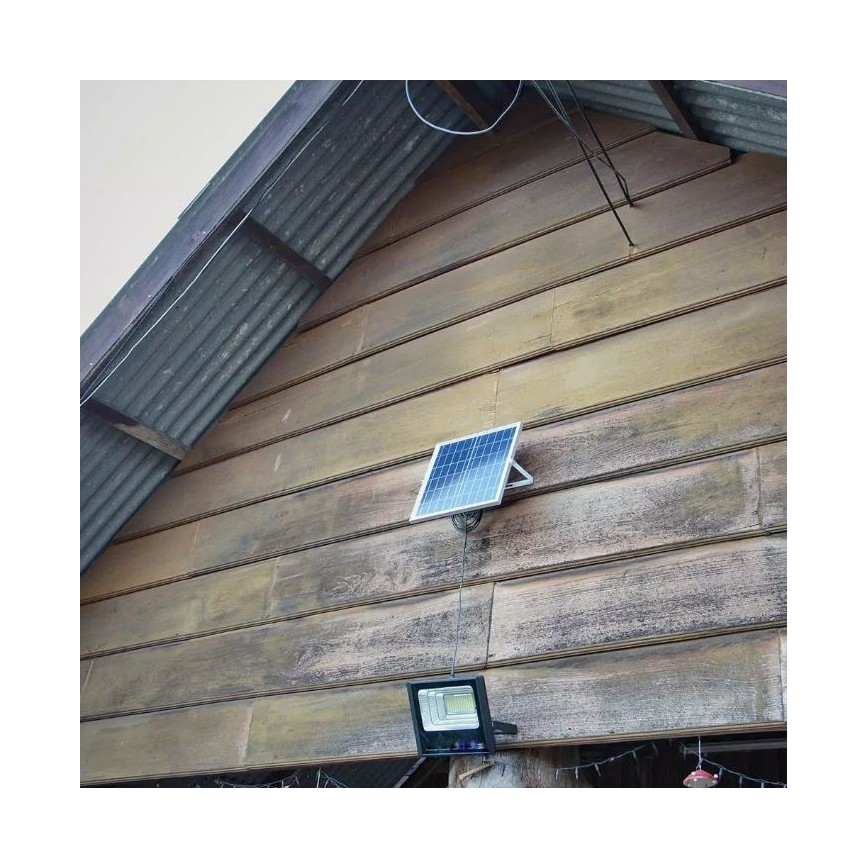 LED Dimbare Zonne-Reflector LED/12W/3,2V 6000K IP65 5000 mAh + afstandsbediening