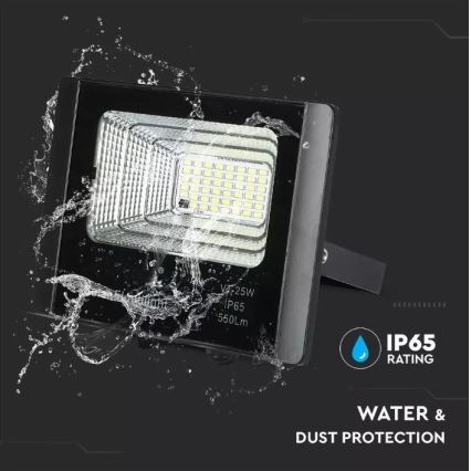 LED Dimbare Zonne-Reflector LED/12W/3,2V 6000K IP65 5000 mAh + afstandsbediening