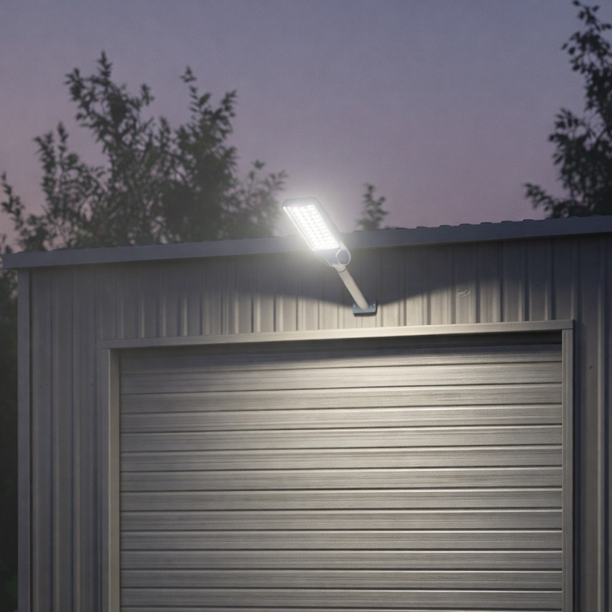 Dimbare LED-zonne-straatlamp met sensor VENICE LED/100W/3,2V 6000 mAh IP65 zwart + afstandsbediening