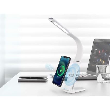 LED dimbare tafel lamp met draadloos opladen en sensor LORD EVO LED/8W/230V 3000K/4500K/6000K wit