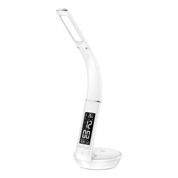 LED dimbare tafel lamp met draadloos opladen Qi 5W en scherm LED/6W/230V 3000/4000/6000K wit