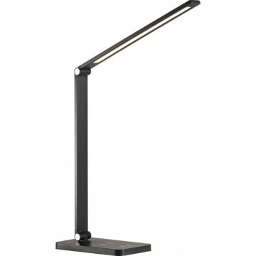 LED-dimbare tafellamp met draadloze QI-oplader NOBLITE Q LED/7W/230V 3000/4000/6500K zwart