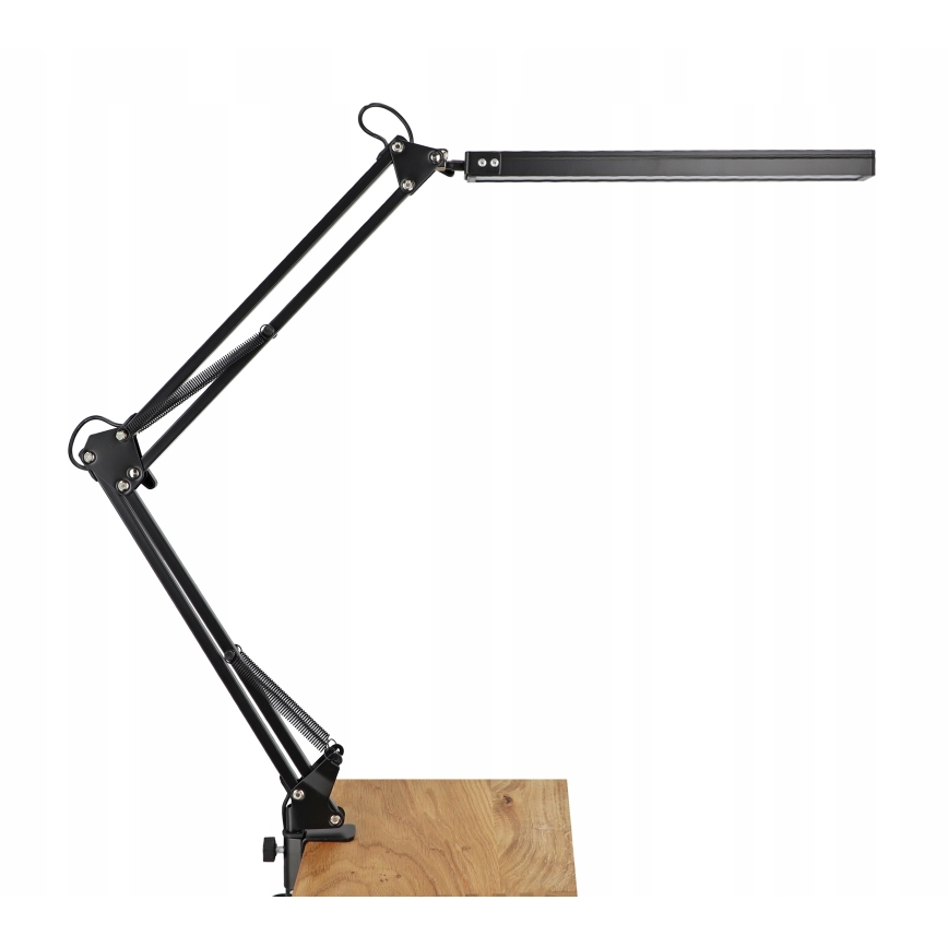 Dimbare LED-bureaulamp met aanraakbediening, flexibele hals en klem LED/10W/5/230V 3000/4000/6000K zwart