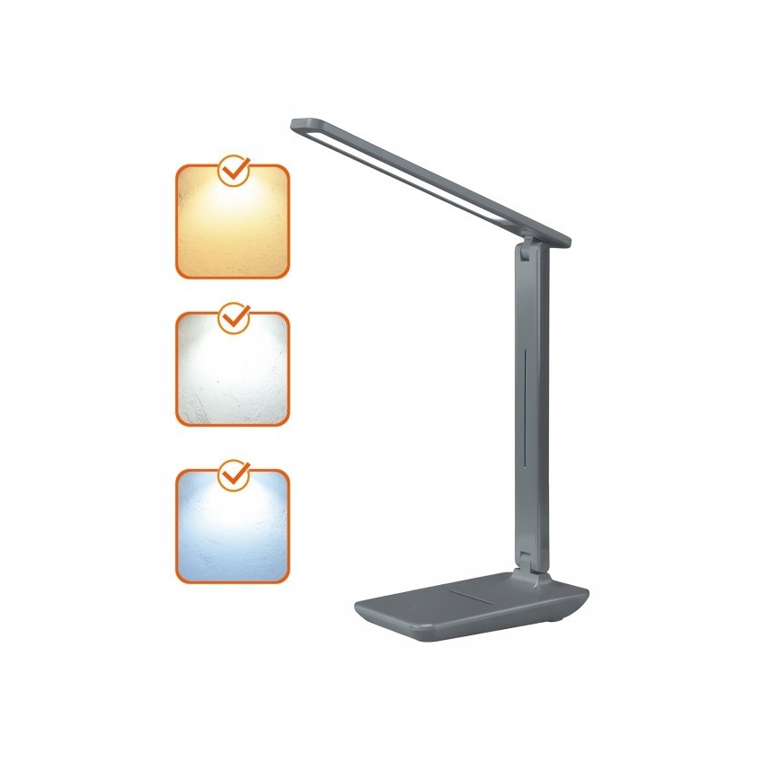 LED-dimbare tafellamp NOBLITE N LED/7W/230V 3000/4000/6500K grijs