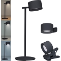 LED Dimbare Touch Oplaadbare Lamp 3-in-1 LED/4W/2000 mAh 3000/4000/6500K Zwart