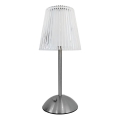 LED Dimbare touch oplaadbare tafellamp ELBA LED/1,6W/800 mAh mat chroom/doorzichtig