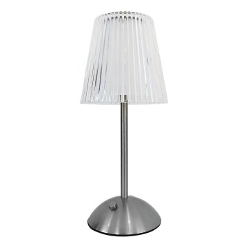 LED Dimbare touch oplaadbare tafellamp ELBA LED/1,6W/800 mAh mat chroom/doorzichtig