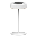 LED-dimbare zonne-oplaadbare tafellamp VIVIEN LED/3W/5V 2700K 1600 mAh IP54 wit