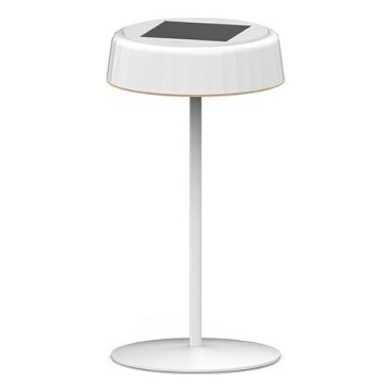 LED-dimbare zonne-oplaadbare tafellamp VIVIEN LED/3W/5V 2700K 1600 mAh IP54 wit