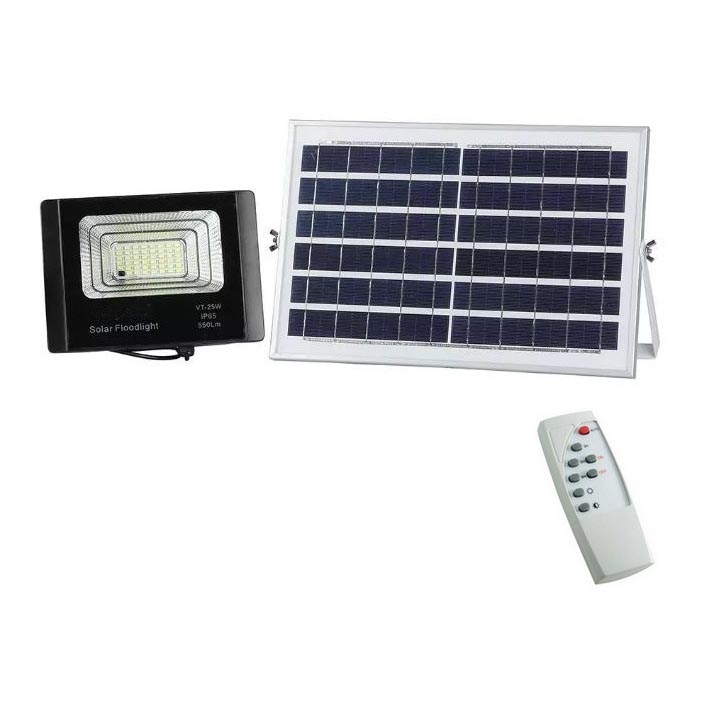 LED Dimbare zonne-schijnwerper LED/12W/3,2V 6000K IP65 5000 mAh + afstandsbediening