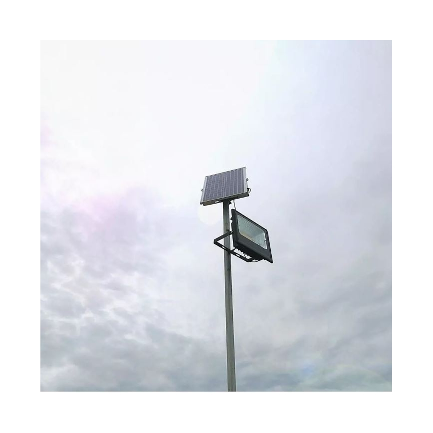 LED Dimbare zonne-schijnwerper LED/12W/3,2V 6000K IP65 5000 mAh + afstandsbediening